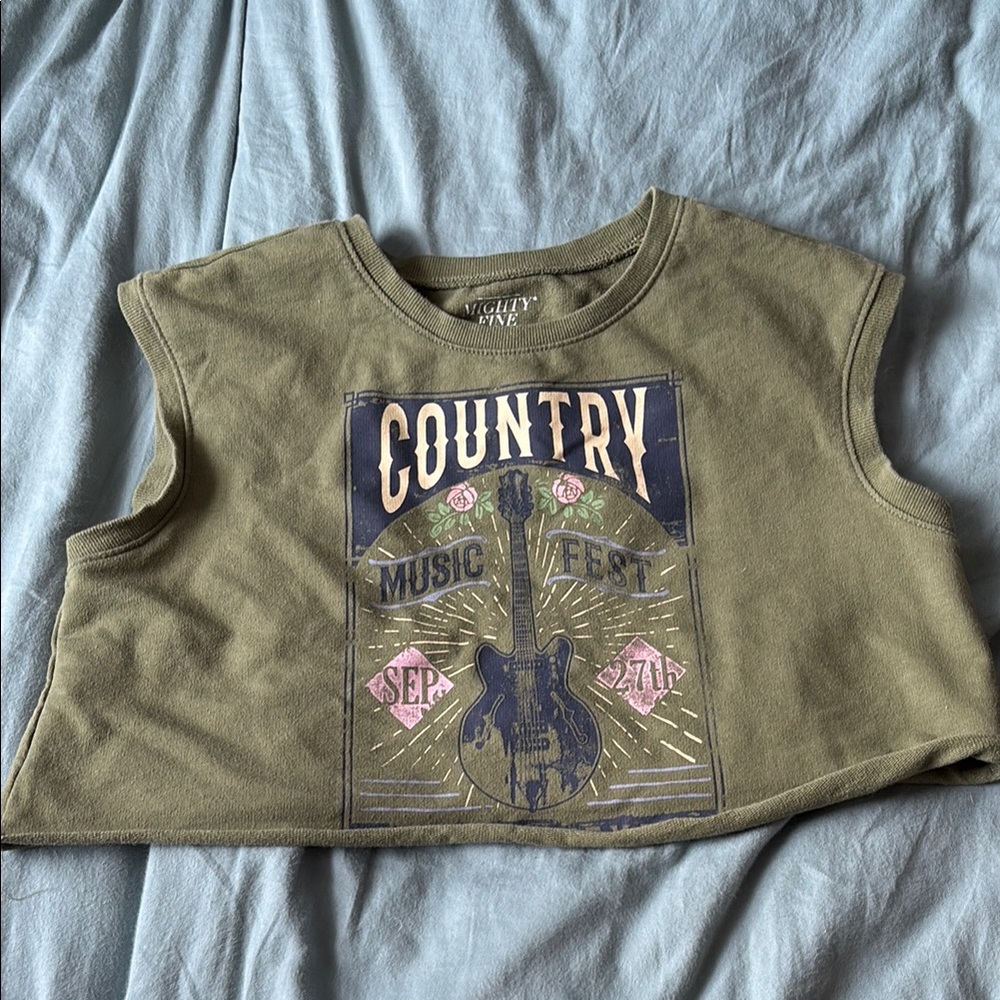 Olive Green Country Music Fest Tee